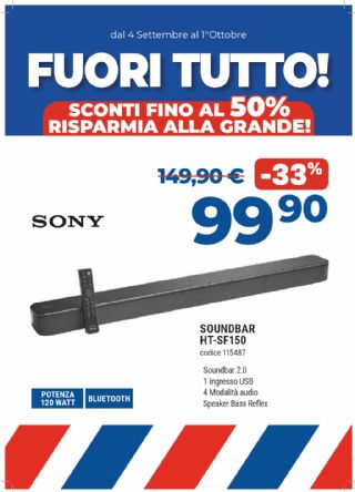 SONY SOUNDBAR SF-150
